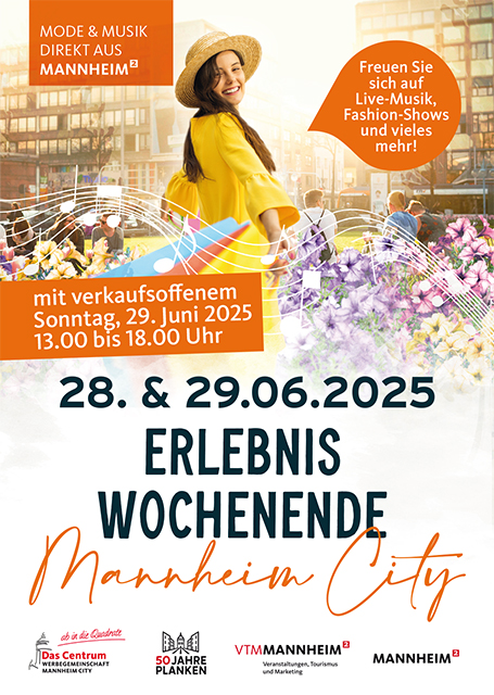Plakat In MA spielt die Musik Erlebniswochenende 2025 A3 Druck RZ